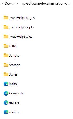 Содержимое HTML-архива