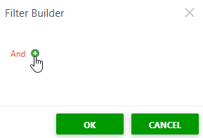 Нажмите кнопку «Плюс», чтобы создать фильтр