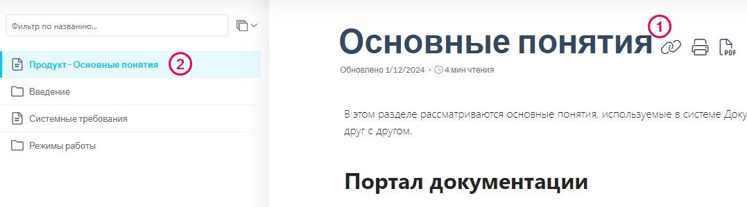 Переменные и пользовательские обозначения в заголовке страницы в пользовательском интерфейсе читателя