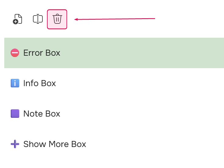 Удаление экспресс-блока из настроек портала.