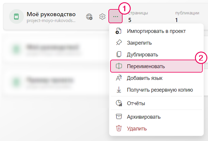 Переименовать проект.